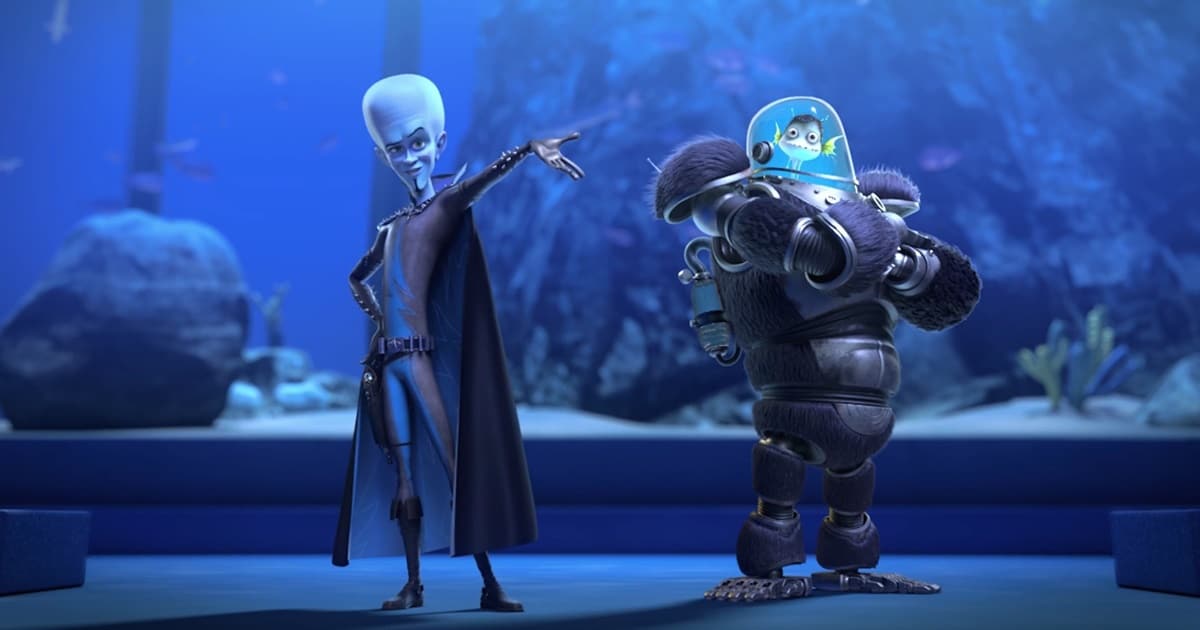 پوستر انیمیشن مگامایند در برابر سندیکای نابودی