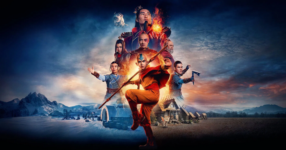 پوستر سریال لایو اکشن Avatar: The Last Airbender نتفلیکس 2024 با بازی گوردون کورمیر