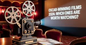 کلاژی از فیلم‌های برنده اسکار ۲۰۲۴ شامل اوپنهایمر و بیچاره موجودات